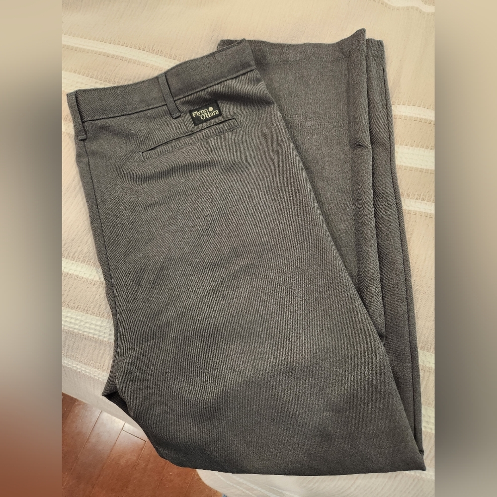 Boys Charcoal Dress Trousers